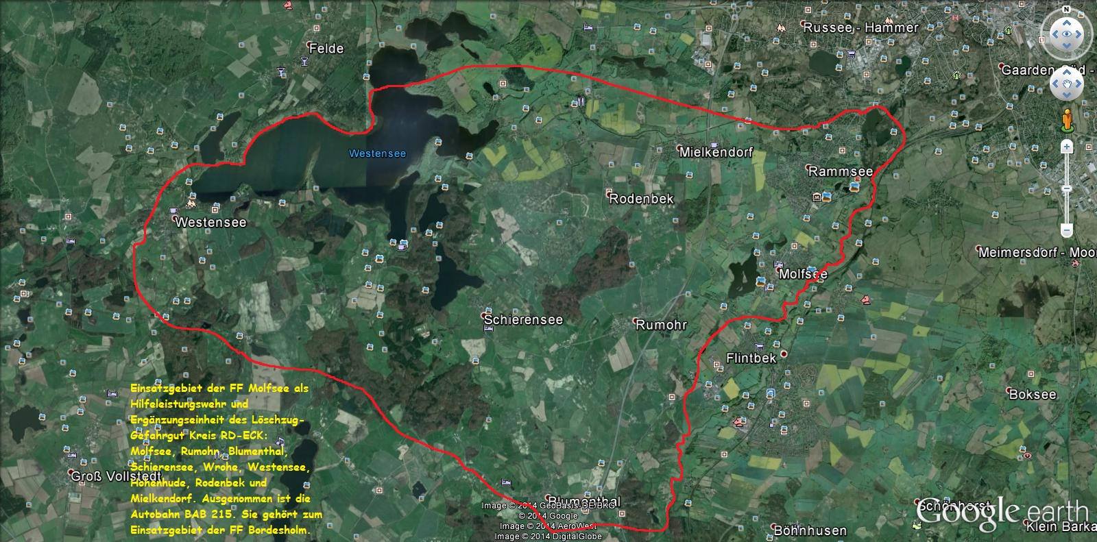 Einsatzgebiet FF Molfsee