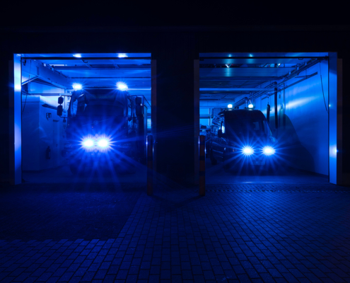 Feuerwehrgerätehaus Stuthagen 17 Molfsee bei Nacht